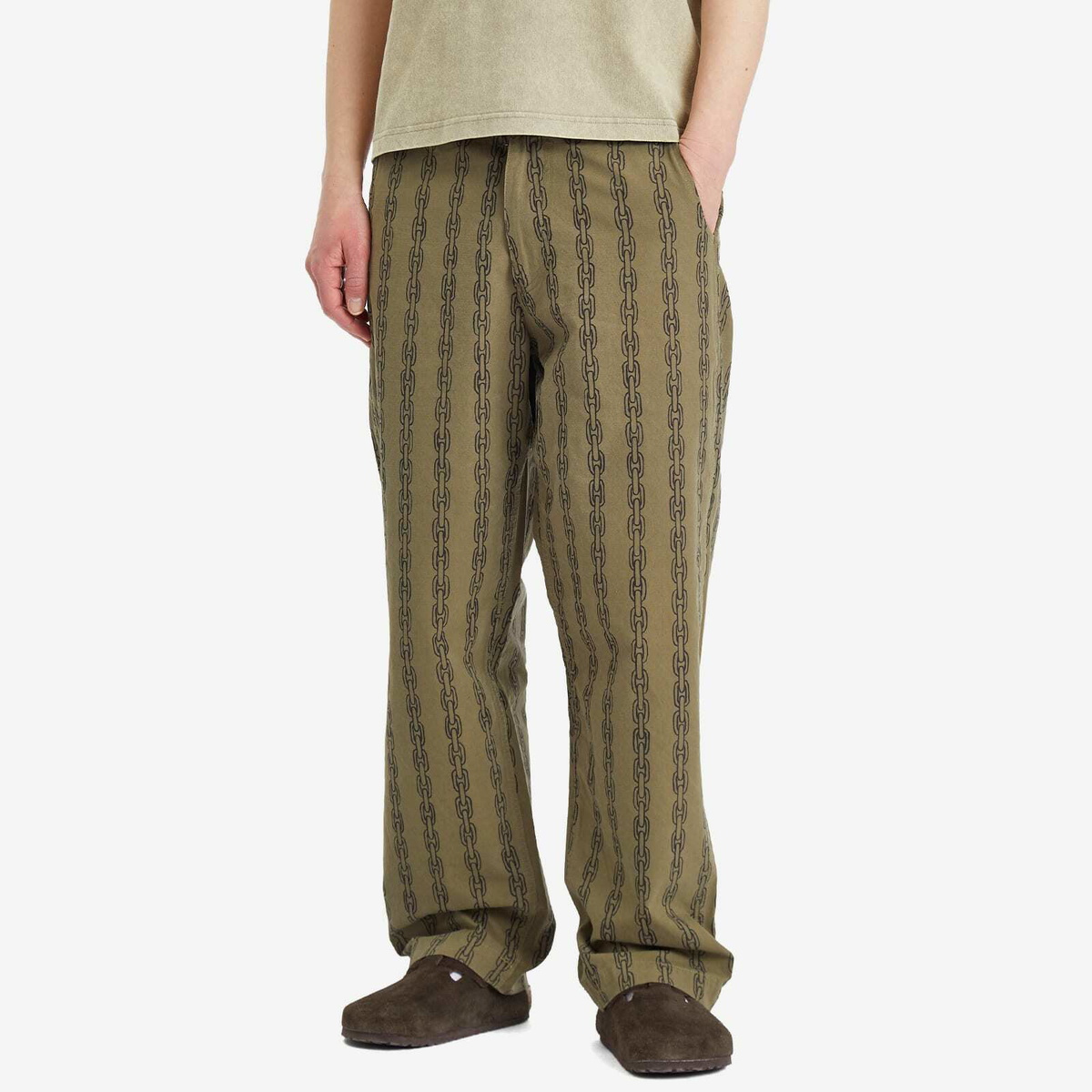 Heresy Men's Chain Trousers in Green