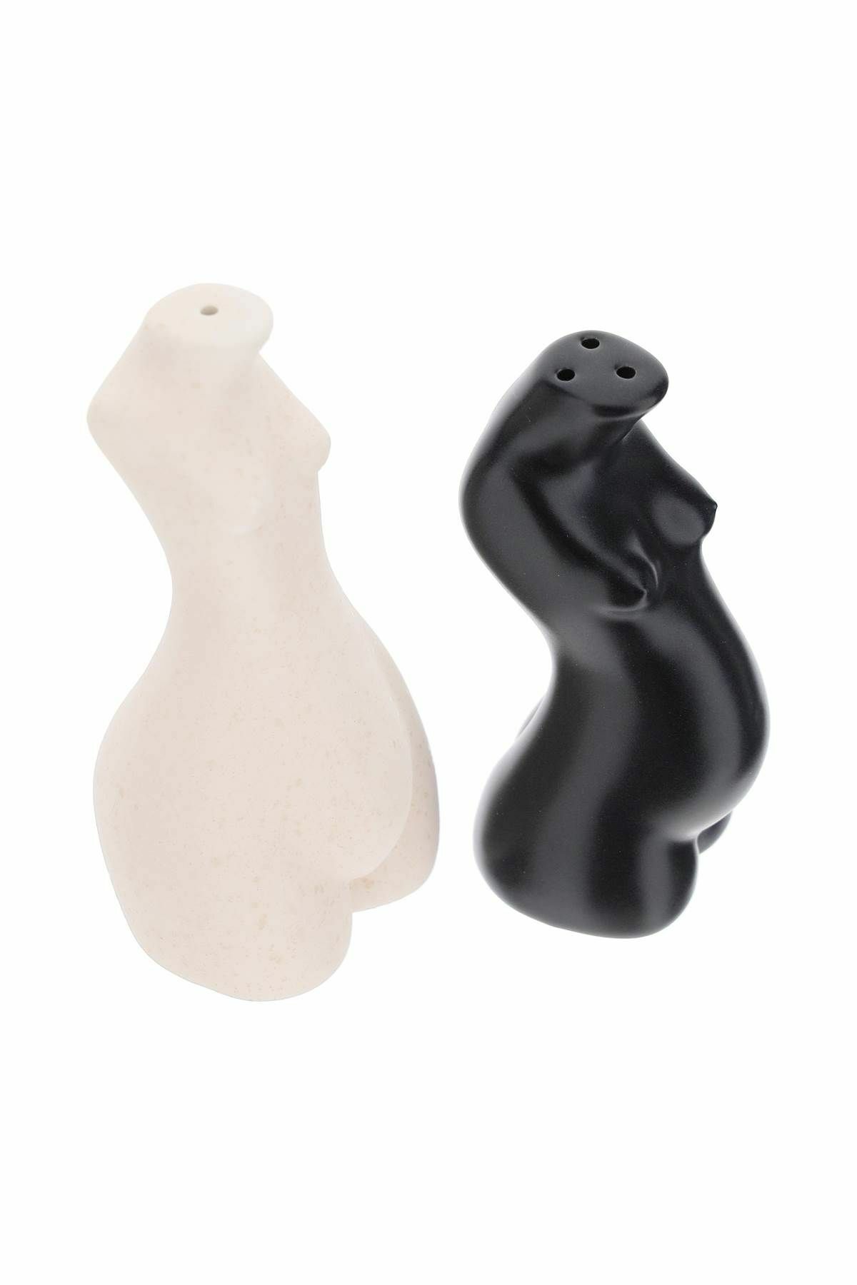 ANISSA KERMICHE body salt and pepper shakers White