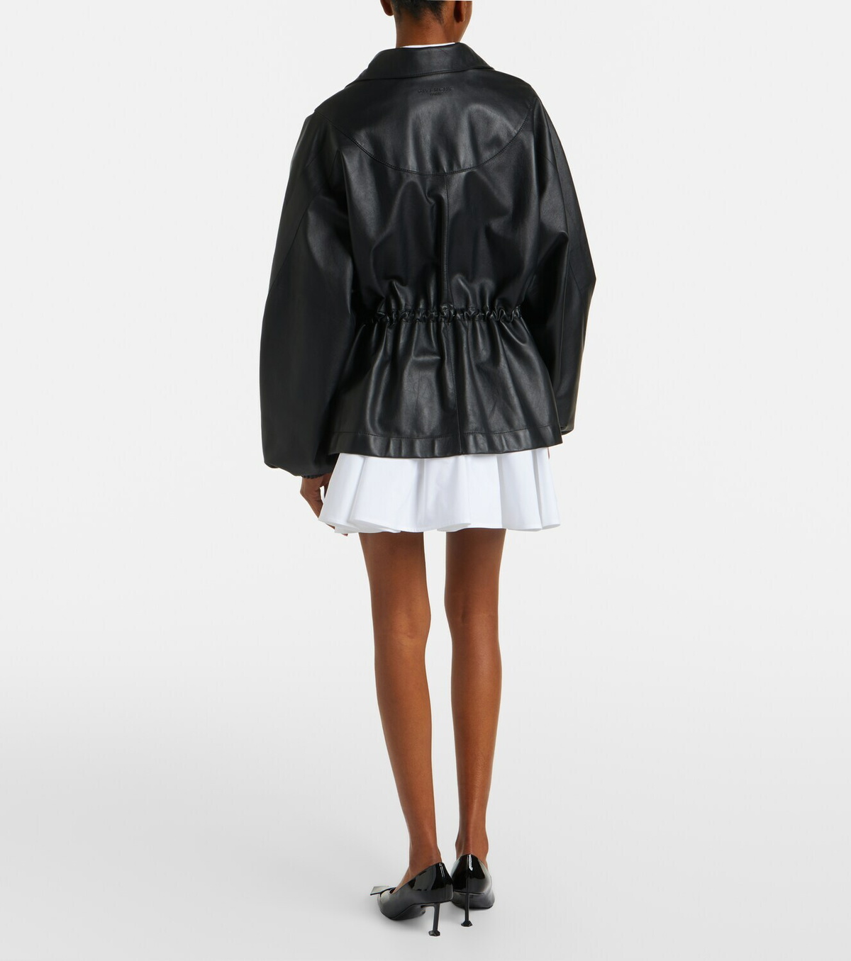 Givenchy Pleated cotton poplin miniskirt