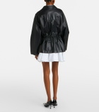 Givenchy Pleated cotton poplin miniskirt