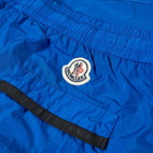 Moncler Men's Taped Seam Logo Short in Blue