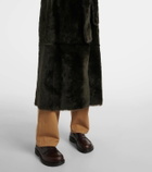 Yves Salomon Reversible belted shearling coat