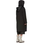 Juun.J Black Hooded Coat