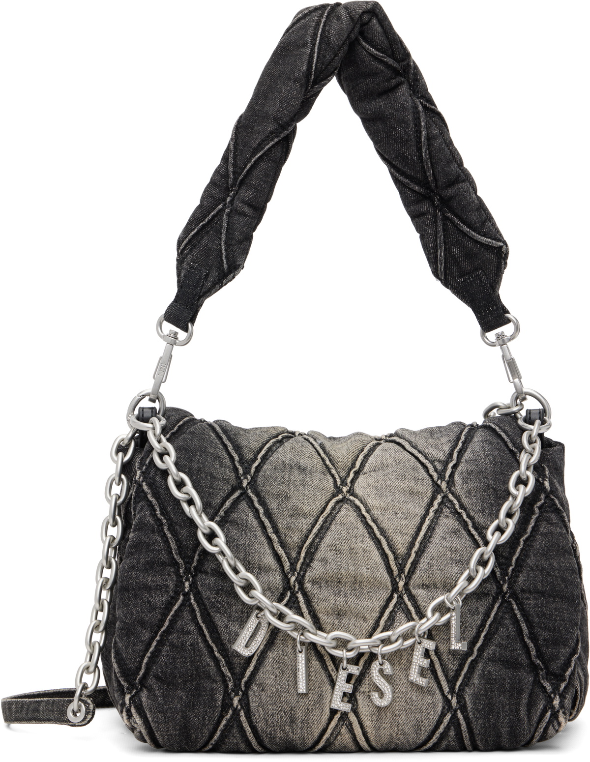 Diesel Black Charm-D Shoulder M Bag