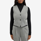 Helmut Lang Women's Tuxedo Vest Jacket in Black/White Multi