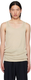 Studio Nicholson Taupe Brucio Tank Top