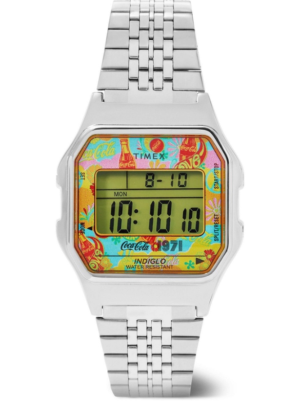 Photo: Timex - Coca Cola T80 34mm Stainless Steel Digital Watch