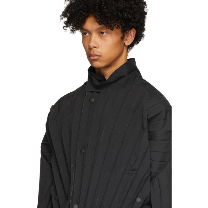 Homme Plisse Issey Miyake Black Edge Light Jacket