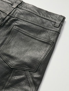 Enfants Riches Déprimés - Slim-Fit Panelled Leather Trousers - Gray