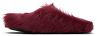 Marni Red Fussbett Sabot Slip-on Loafers