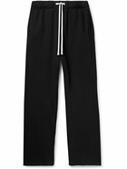 Les Tien - Straight-Leg Garment-Dyed Cotton-Jersey Sweatpants - Black