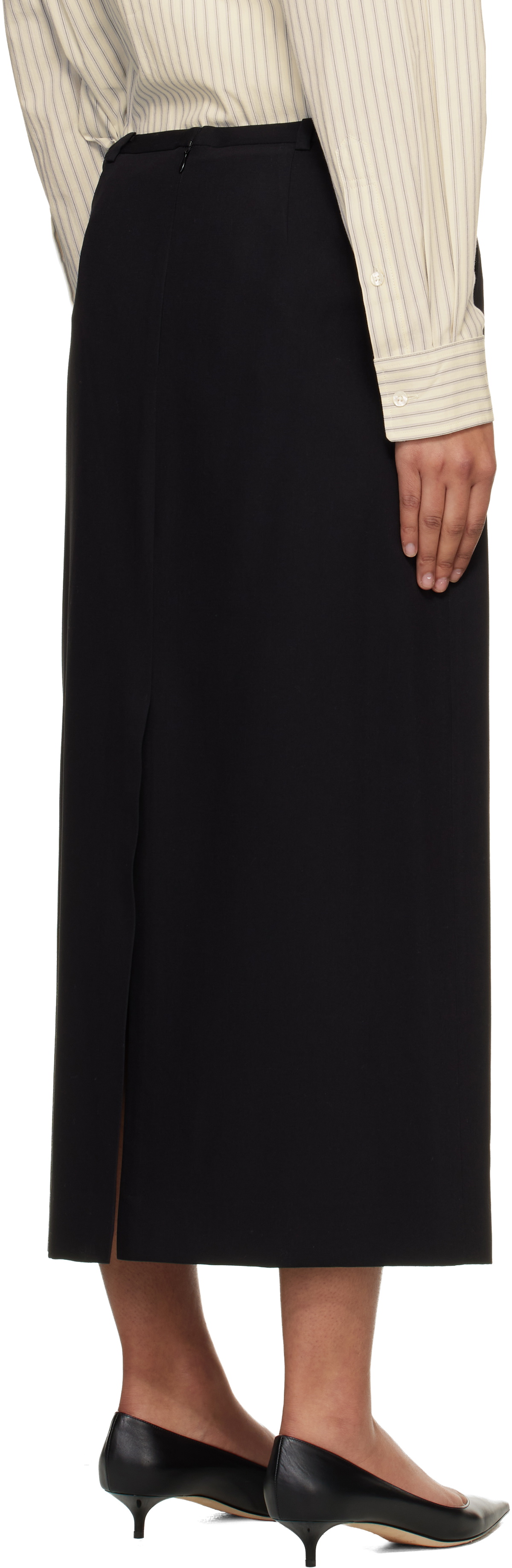 Dunst Black H-Line Maxi Skirt