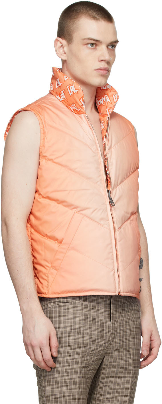 ERL Orange Polyester Down Vest