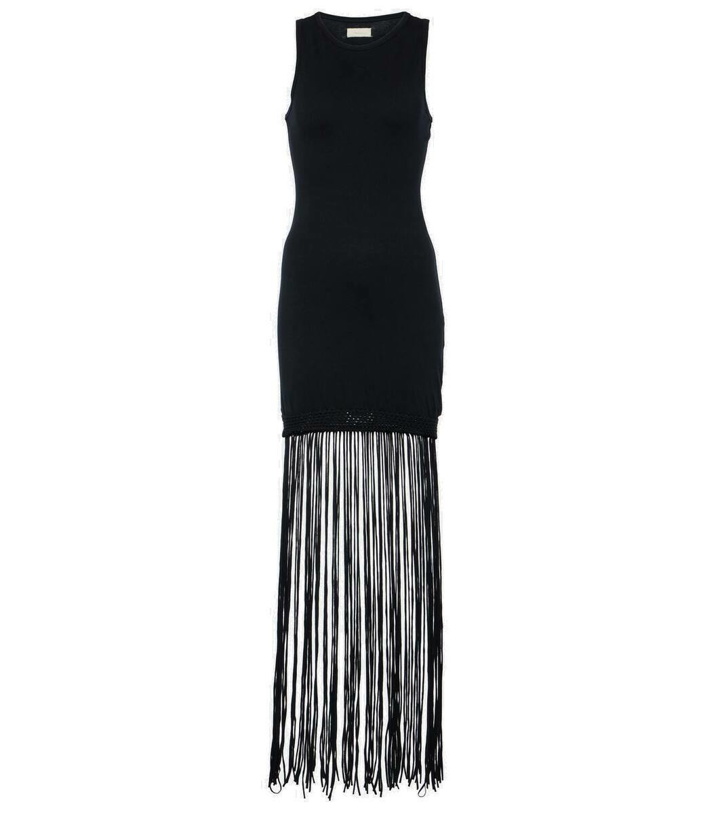 Photo: Faithfull Maceio fringed cotton jersey minidress