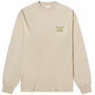 Drole de Monsieur Men's Drôle de Monsieur Not From Paris Madame Long Sleeve T-Shirt in Taupe