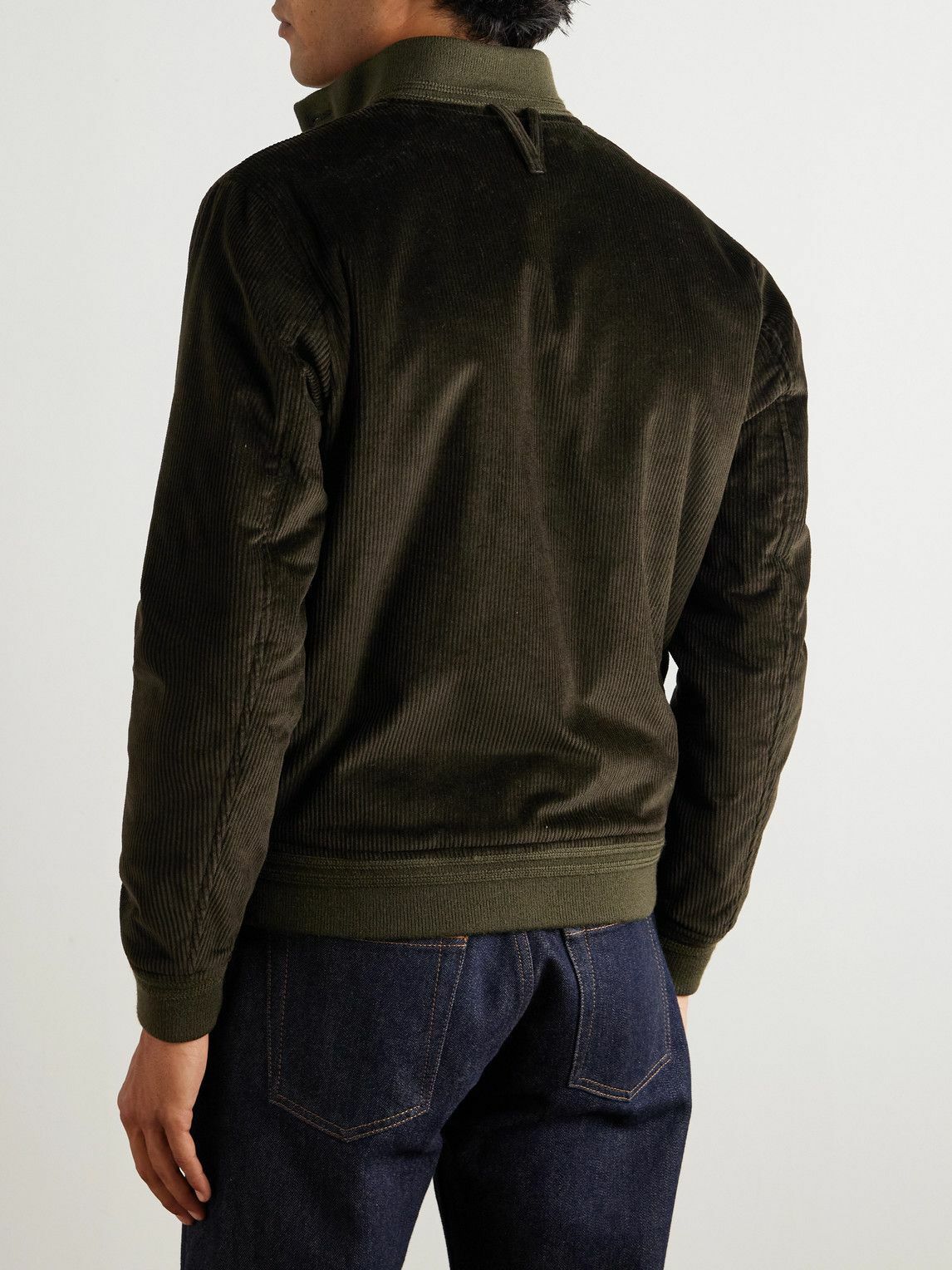 Valstar - Valstarino Cotton-Blend Corduroy Padded Jacket - Green