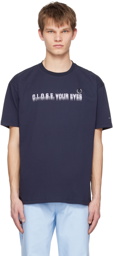 Raf Simons Navy 'Close Your Eyes' T-Shirt