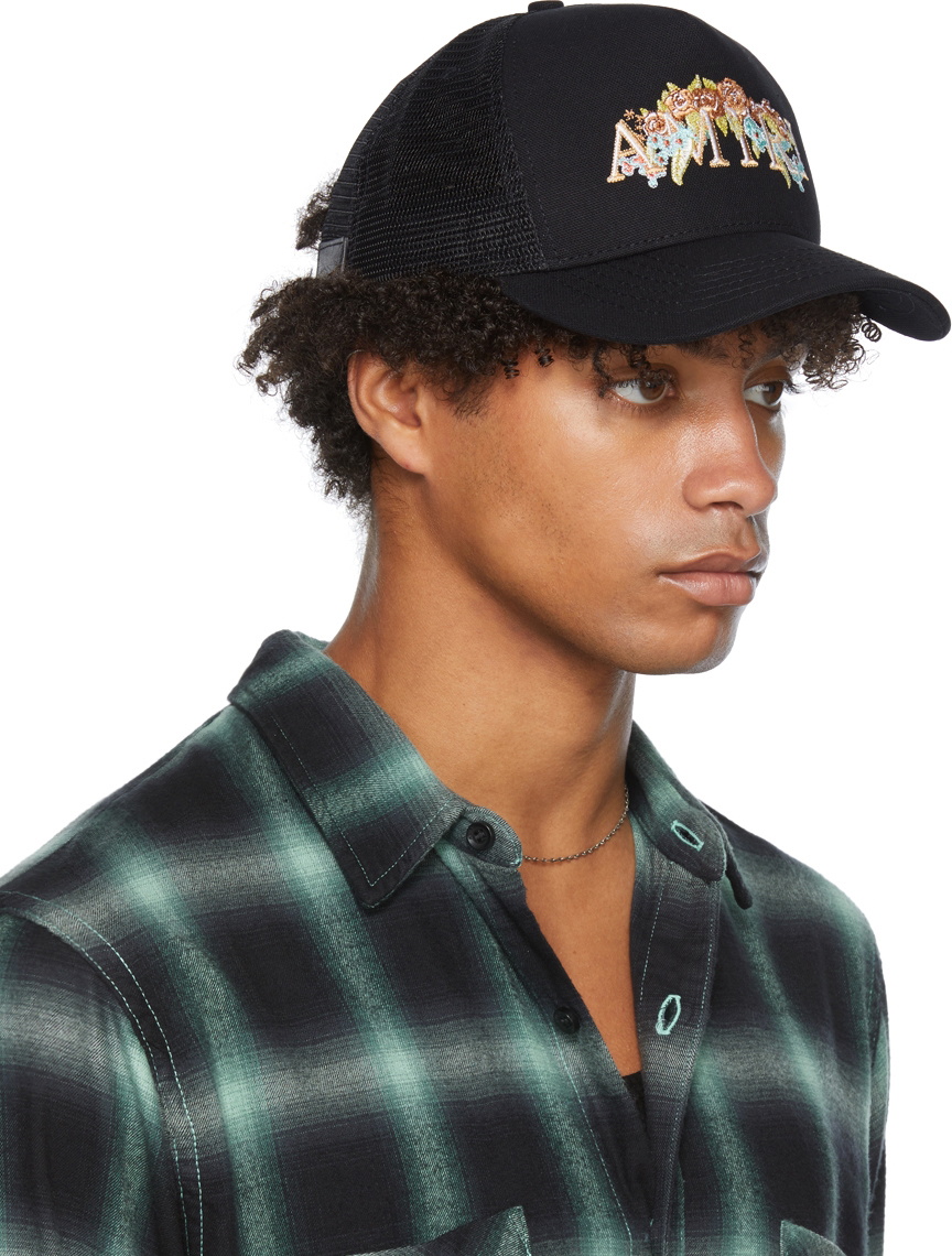 AMIRI Floral Logo Trucker Hat Amiri