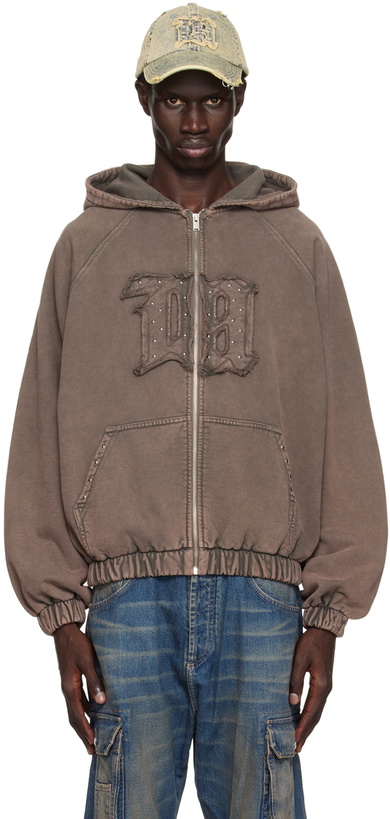 Photo: MISBHV Brown Zipped Hoodie