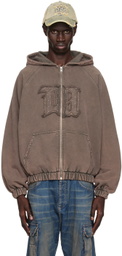 MISBHV Brown Zipped Hoodie