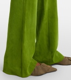 Stouls Gege suede flared pants