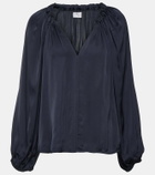 Velvet Noria satin blouse