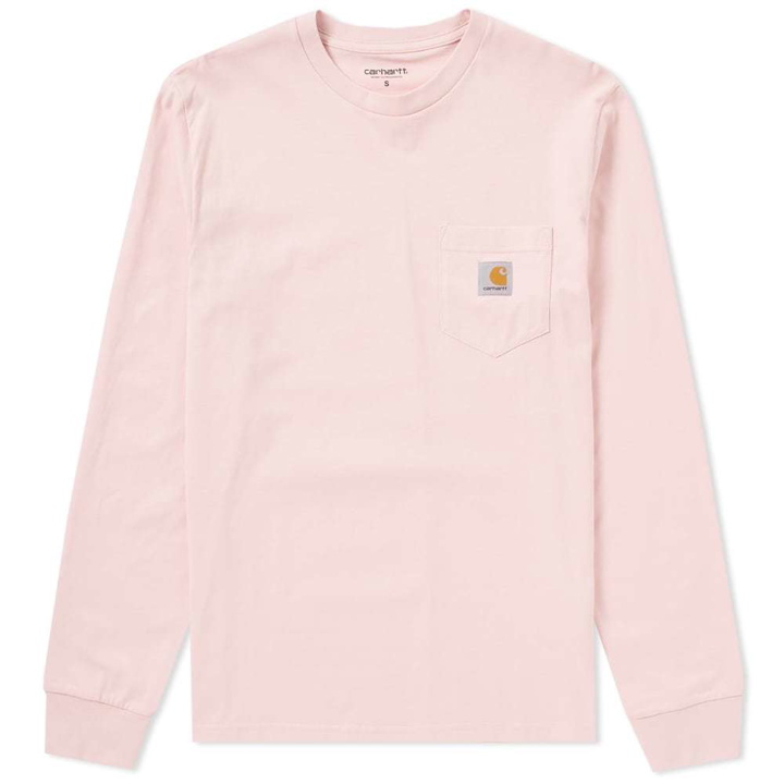 Photo: Carhartt Long Sleeve Pocket Tee Pink