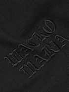 Wacko Maria - Logo-Embroidered Printed Cotton-Jersey T-Shirt - Black
