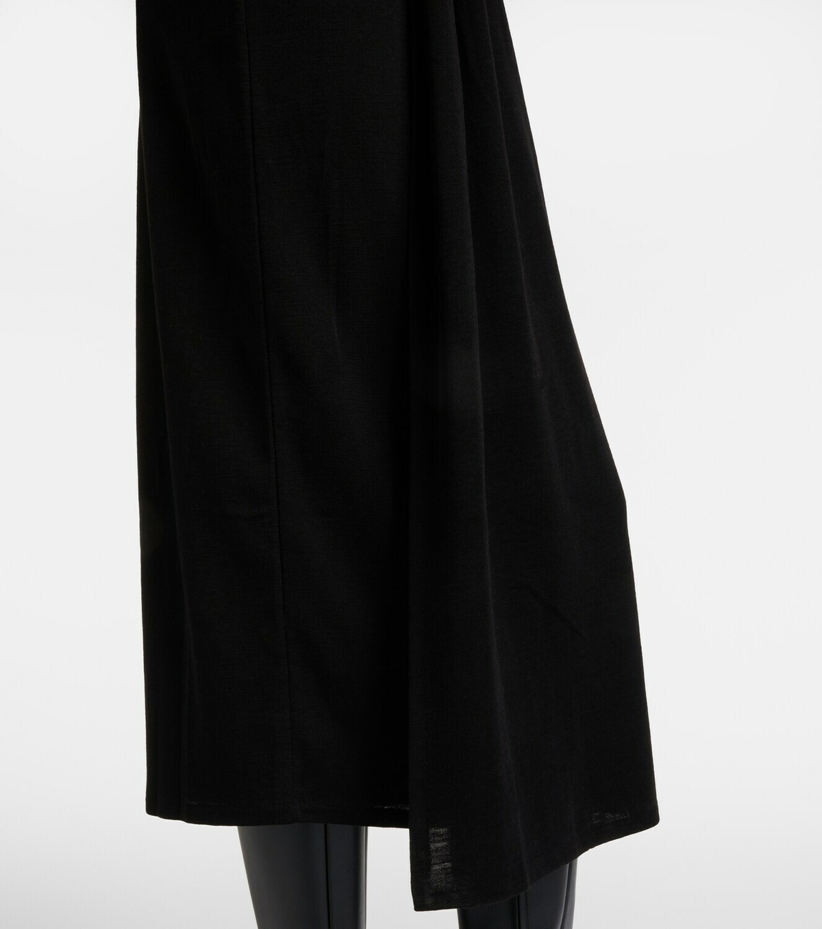Vince Draped wool-blend midi dress
