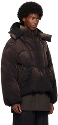 JiyongKim Black Sun-Bleached Twisted Down Jacket