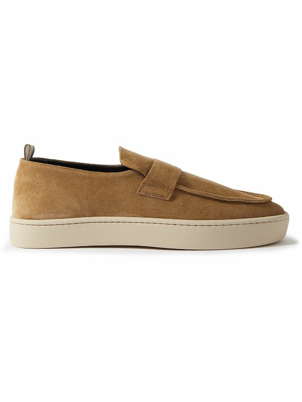 Photo: Officine Creative - Bug Suede Penny Loafers - Brown