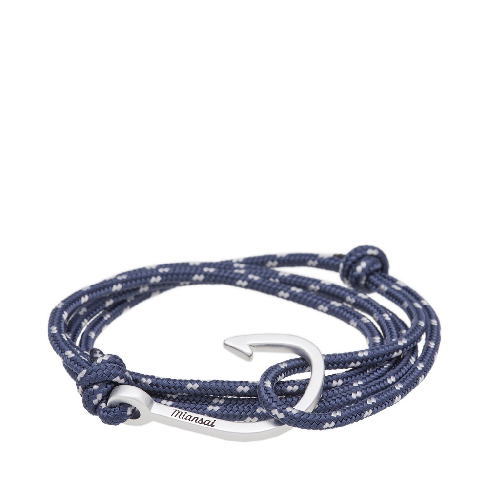 Photo: Miansai Silver Hook Rope Bracelet