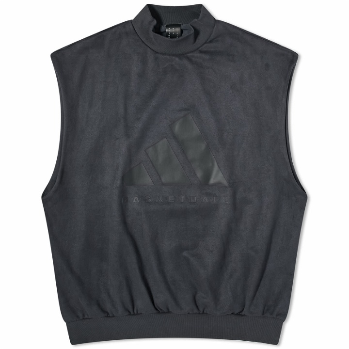 Photo: Adidas Basketball Sleeveless Logo Sweat in Carbon
