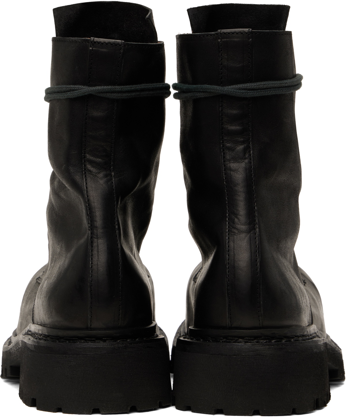 A Diciannoveventitre Black Prisma Combat Boots