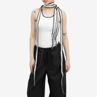 Y/Project Women's Multiscarf Tank Top in White