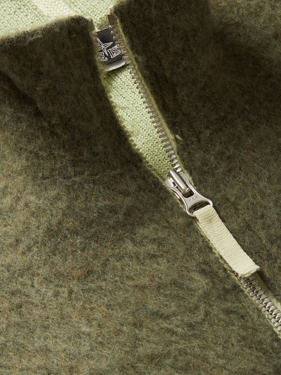 Stone Island Shadow Project - Logo-Appliquéd Textured-Knit Half