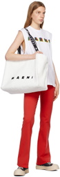 Marni White Printed Tank Top