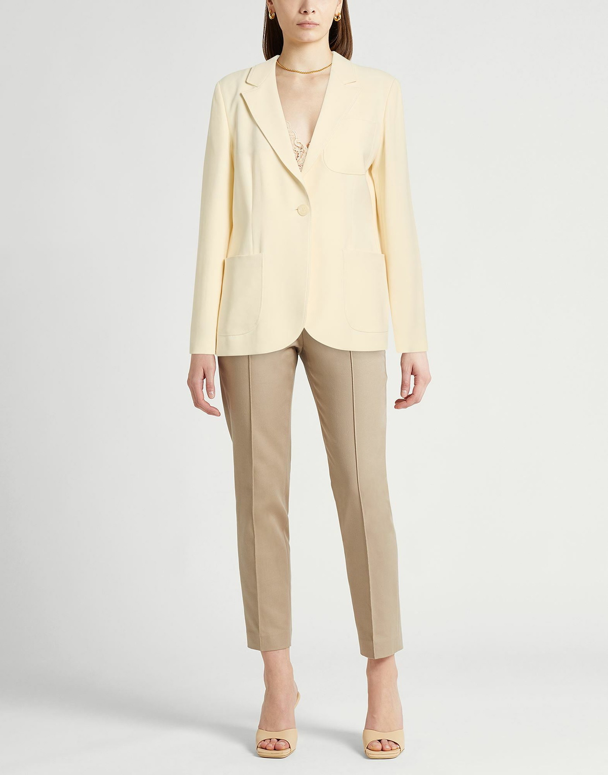 Aspesi Womens Blazer Ivory