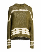 Roberto Collina Womens Sweater Military in Green