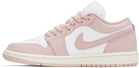 Nike Jordan Pink & White Air Jordan 1 Low Sneakers