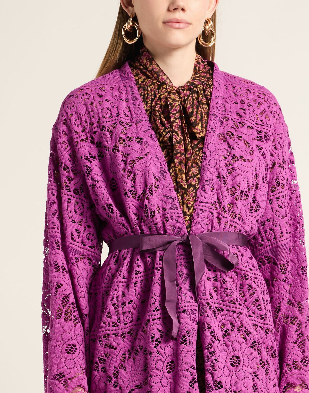 Jucca Womens Overcoat & Trench Coat Mauve