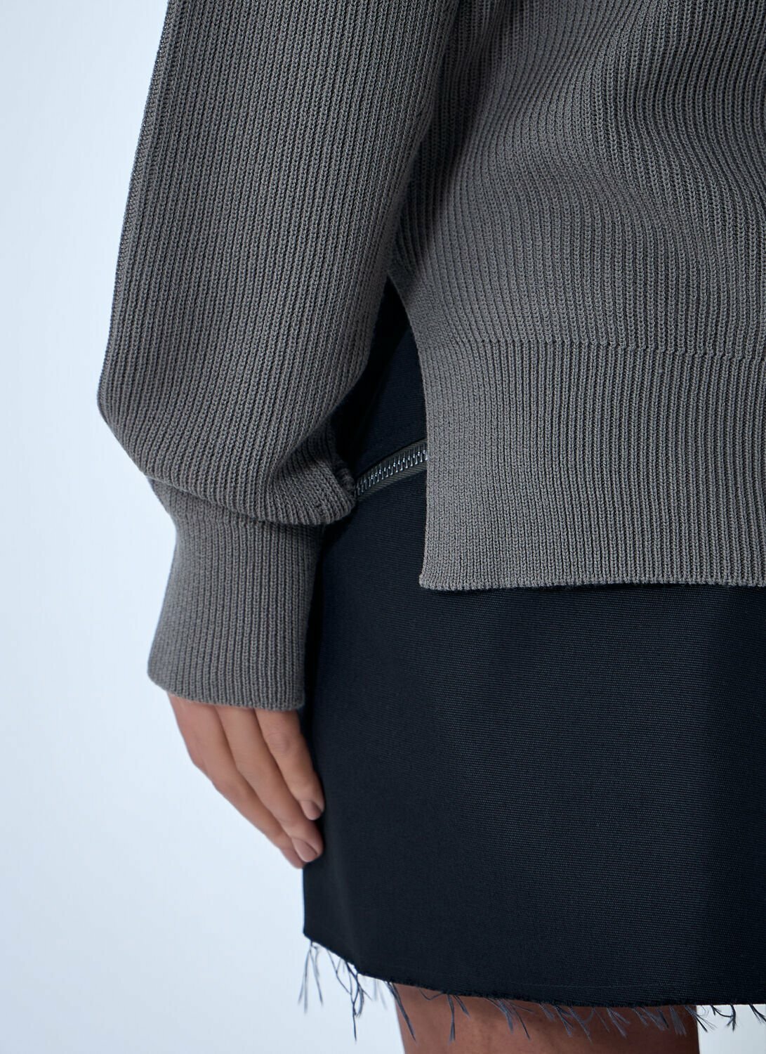 Rick Owens Ribbed Knit Sweater