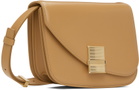Ferragamo Tan Small Fiamma Crossbody Bag