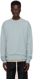 Rick Owens Blue Porterville Crewneck Sweater