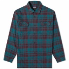 Patagonia Men's Organic Cotton Fjord Flannel Shirt in Ice Caps: Belay Blue