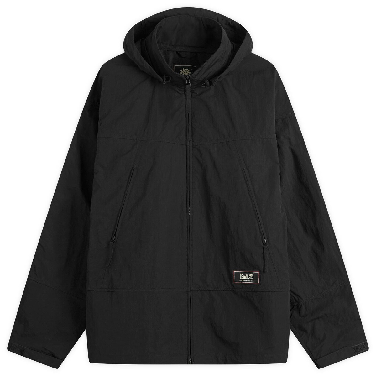 END. x Timberland Windbreaker Jacket in Black Timberland