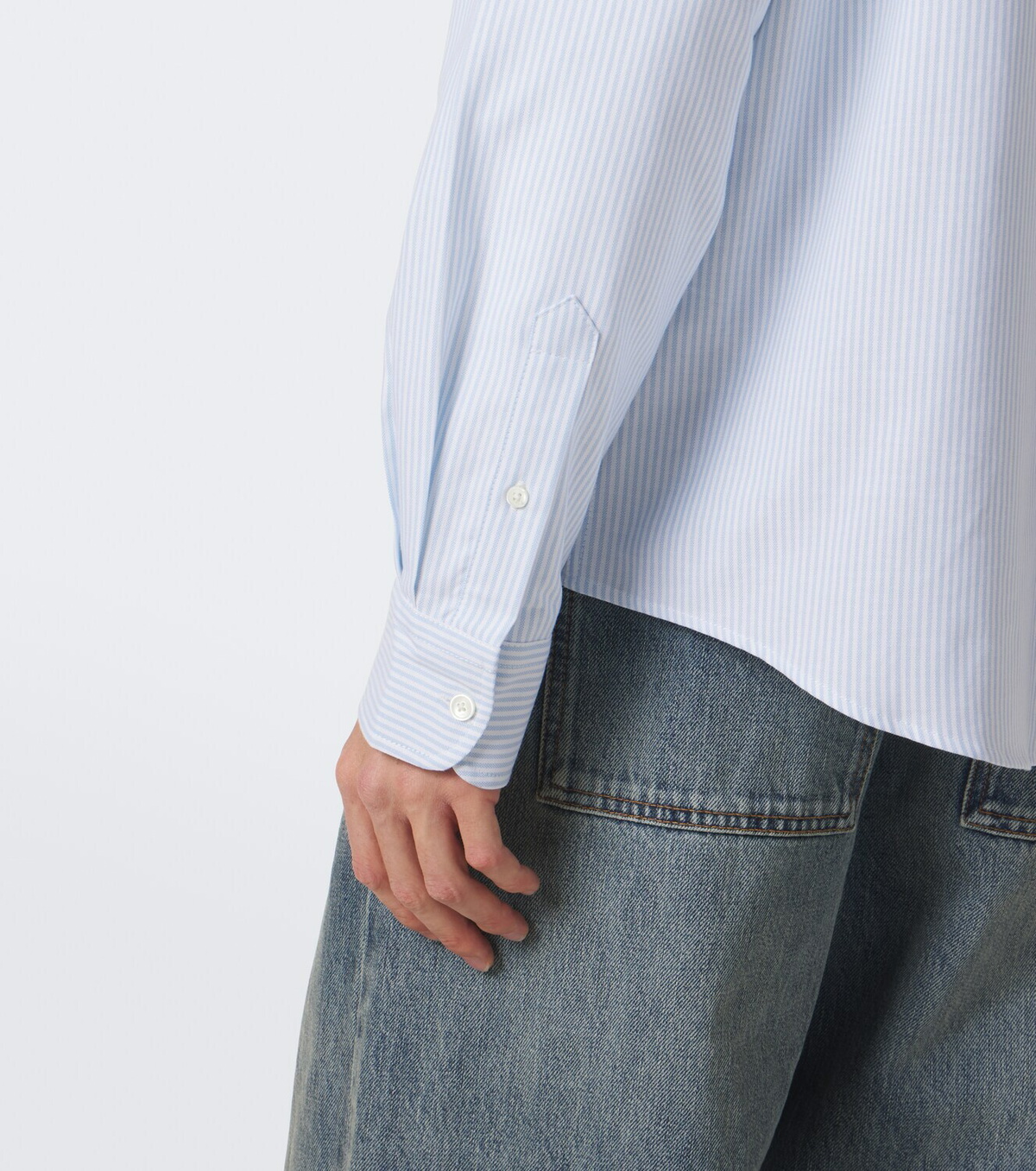 Ami Paris Ami de Cœur striped cotton shirt