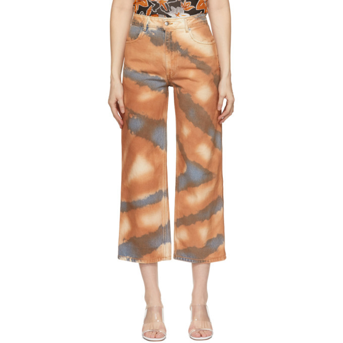 Eckhaus Latta Orange Wide Leg Jeans Eckhaus Latta