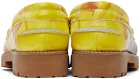 KidSuper Yellow Painted Lug Loafers