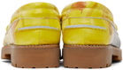KidSuper Yellow Painted Lug Loafers